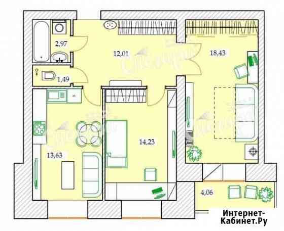 2-комнатная квартира, 62.8 м², 8/9 эт. на продажу в Северодвинске Северодвинск