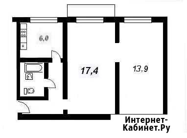 2-комнатная квартира, 44 м², 1/5 эт. на продажу в Апатитах Апатиты - изображение 1