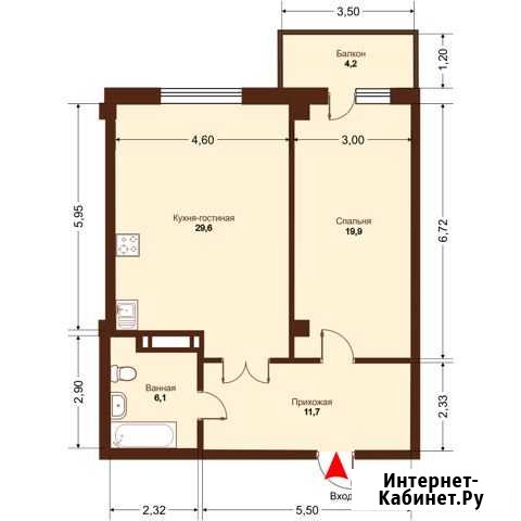 2-комнатная квартира, 71 м², 8/16 эт. на продажу в Челябинске Челябинск - изображение 1