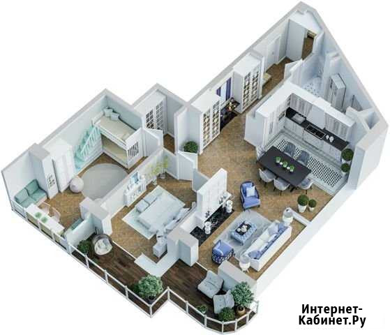 3-комнатная квартира, 106.2 м², 20/21 эт. на продажу в Маркове Маркова - изображение 1