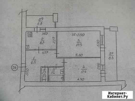 Комната 11.4 м² в 2-ком. кв., 5/5 эт. на продажу в Евпатории Евпатория