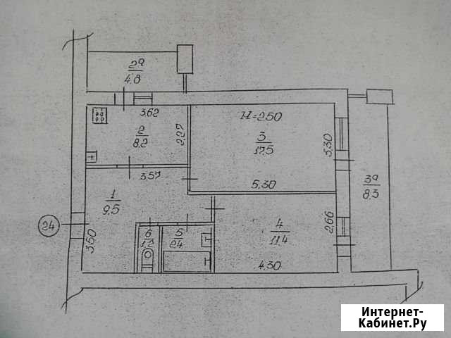 Комната 11.4 м² в 2-ком. кв., 5/5 эт. на продажу в Евпатории Евпатория - изображение 1