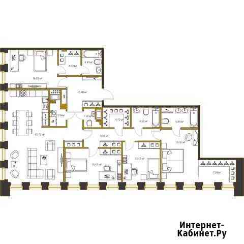 4-комнатная квартира, 163 м², 15/20 эт. на продажу в Санкт-Петербурге Санкт-Петербург