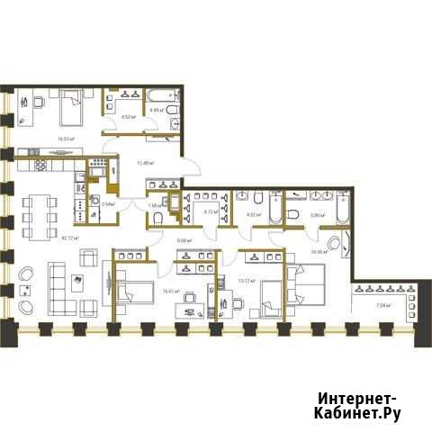 4-комнатная квартира, 163 м², 15/20 эт. на продажу в Санкт-Петербурге Санкт-Петербург - изображение 1