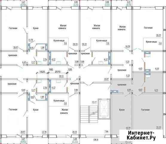 1-комнатная квартира, 58.8 м², 1/10 эт. на продажу в Новосибирске Новосибирск