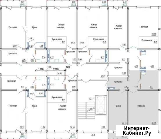 1-комнатная квартира, 58.8 м², 1/10 эт. на продажу в Новосибирске Новосибирск - изображение 1