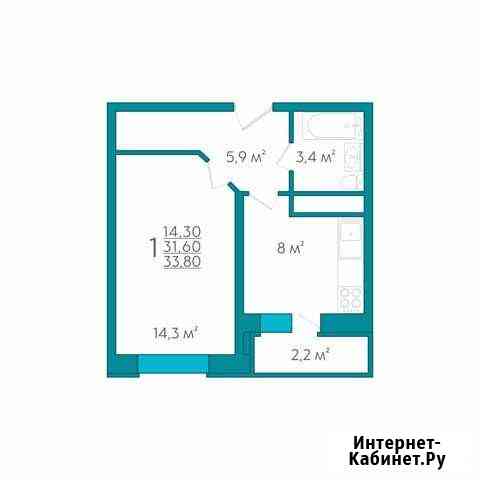 1-комнатная квартира, 33.8 м², 2/18 эт. на продажу в Рязани Рязань
