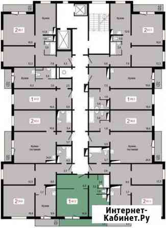 1-комнатная квартира, 42.2 м², 11/17 эт. на продажу в Красноярске Красноярск