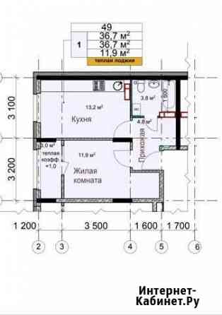 1-комнатная квартира, 37 м², 10/18 эт. на продажу в Нижнем Новгороде Нижний Новгород
