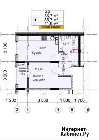 1-комнатная квартира, 37 м², 10/18 эт. на продажу в Нижнем Новгороде Нижний Новгород - изображение 1