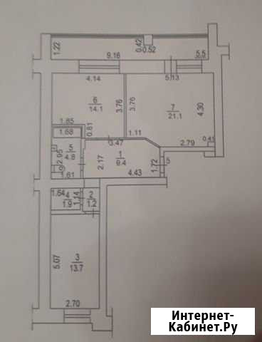 3-комнатная квартира, 77 м², 1/10 эт. на продажу в Кирове Киров - изображение 1
