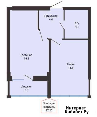 1-комнатная квартира, 37.2 м², 8/16 эт. на продажу в Ставрополе Ставрополь - изображение 1