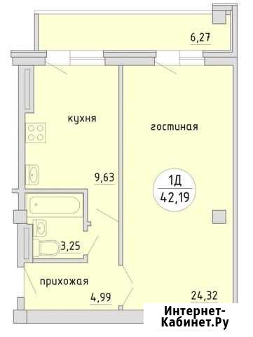1-комнатная квартира, 45.3 м², 1/12 эт. на продажу в Новосибирске Новосибирск - изображение 1