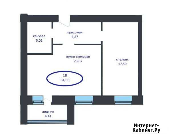 1-комнатная квартира, 57 м², 8/10 эт. на продажу в Тюмени Тюмень - изображение 1