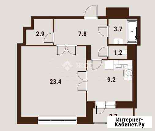1-комнатная квартира, 49.5 м², 10/19 эт. на продажу в Москве Москва