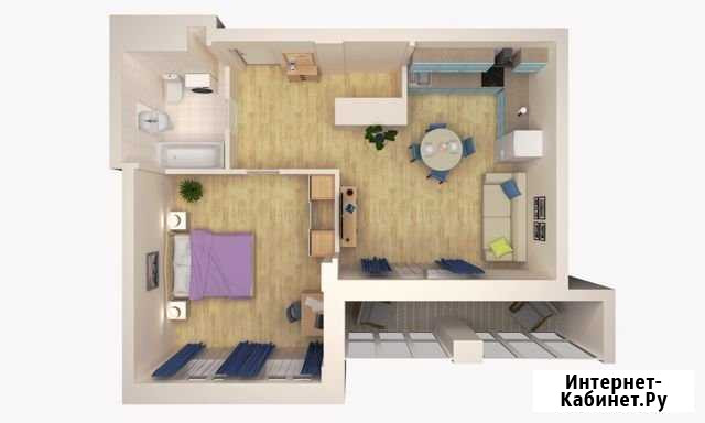 1-комнатная квартира, 56 м², 12/22 эт. на продажу в Челябинске Челябинск - изображение 1