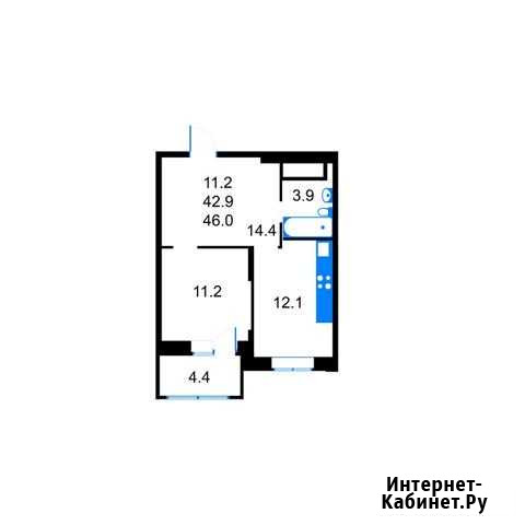 1-комнатная квартира, 44 м², 13/17 эт. на продажу в Королеве Королев - изображение 1