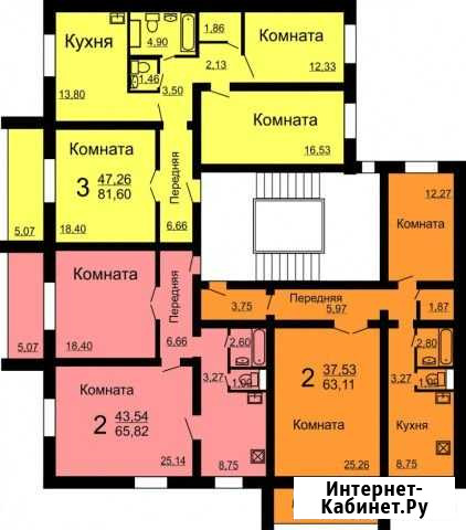 3-комнатная квартира, 83 м², 3/10 эт. на продажу в Челябинске Челябинск - изображение 1