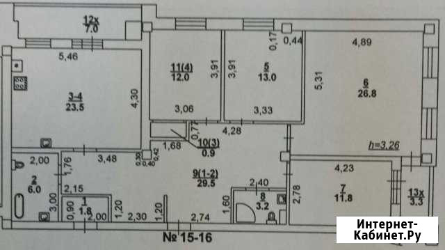 4-комнатная квартира, 140 м², 3/6 эт. на продажу в Ростове-на-Дону Ростов-на-Дону - изображение 1