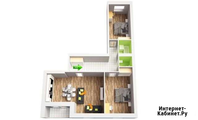 3-комнатная квартира, 81.6 м², 1/4 эт. на продажу в Южноуральске Южноуральск - изображение 1