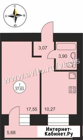 1-комнатная квартира, 37.6 м², 13/14 эт. на продажу во Владимире Владимир - изображение 1