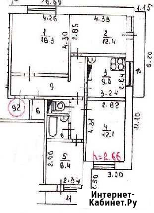 4-комнатная квартира, 81 м², 14/17 эт. на продажу в Омске Омск - изображение 1