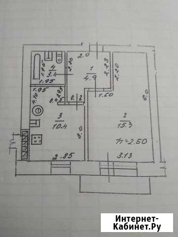 1-комнатная квартира, 34 м², 2/3 эт. на продажу в Задонске Задонск - изображение 1