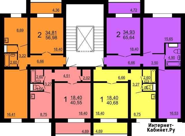 2-комнатная квартира, 59.3 м², 9/10 эт. на продажу в Челябинске Челябинск - изображение 1