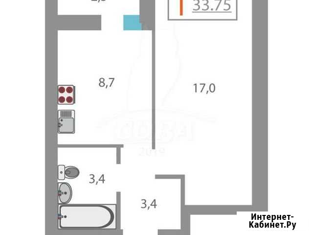 1-комнатная квартира, 33 м², 10/17 эт. на продажу в Тюмени Тюмень - изображение 1