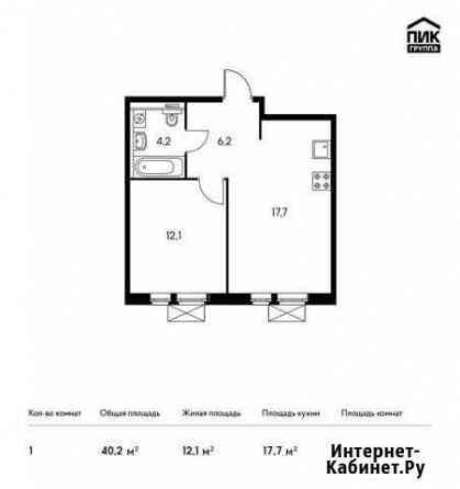 1-комнатная квартира, 40.2 м², 10/12 эт. на продажу в Зеленограде Зеленоград