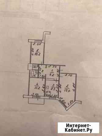 3-комнатная квартира, 61.8 м², 2/2 эт. на продажу в Липецке Липецк