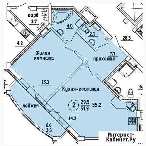 2-комнатная квартира, 56 м², 10/16 эт. на продажу в Кирове Киров