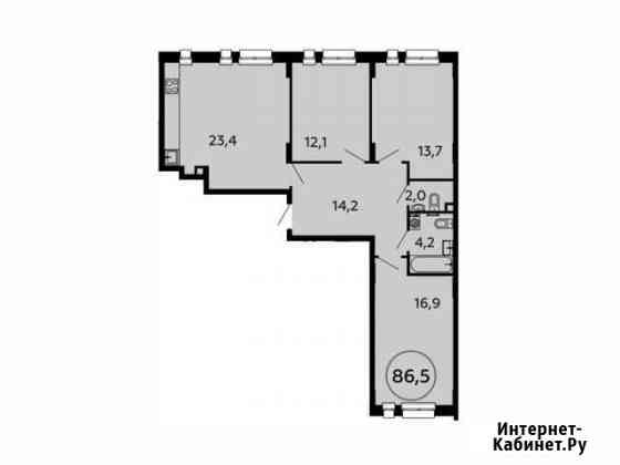 3-комнатная квартира, 86.5 м², 2/16 эт. на продажу в Коммунарке Коммунарка