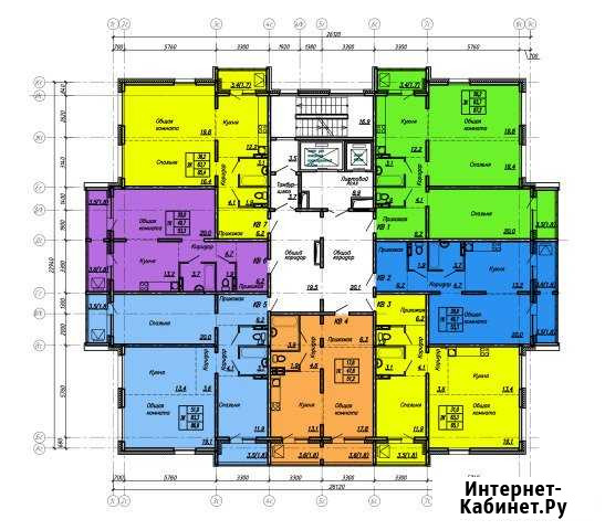1-комнатная квартира, 54 м², 12/17 эт. на продажу в Барнауле Барнаул - изображение 1