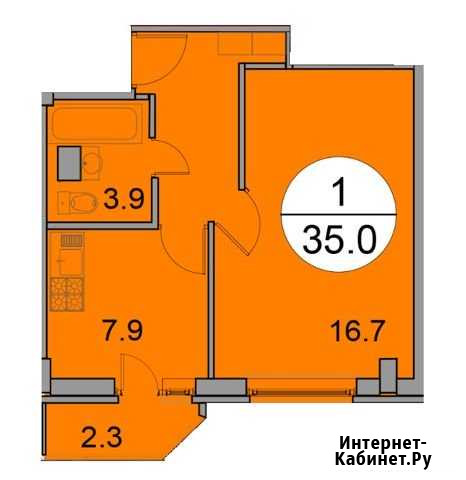 1-комнатная квартира, 35 м², 1/17 эт. на продажу в Старой Купавне Старая Купавна - изображение 1