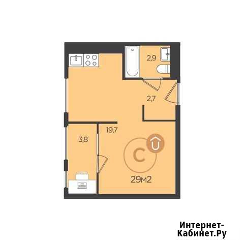 Квартира-студия, 29 м², 6/15 эт. на продажу в Екатеринбурге Екатеринбург - изображение 1