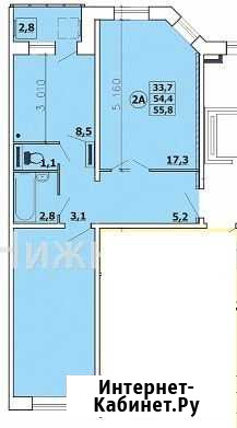 2-комнатная квартира, 55 м², 7/10 эт. на продажу в Нижневартовске Нижневартовск - изображение 1