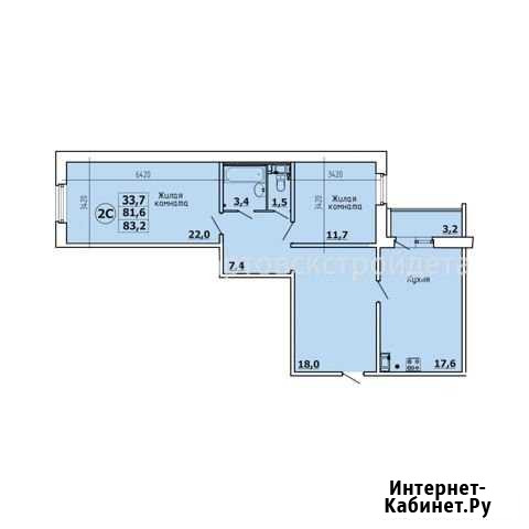 2-комнатная квартира, 81 м², 6/12 эт. на продажу в Нижневартовске Нижневартовск - изображение 1