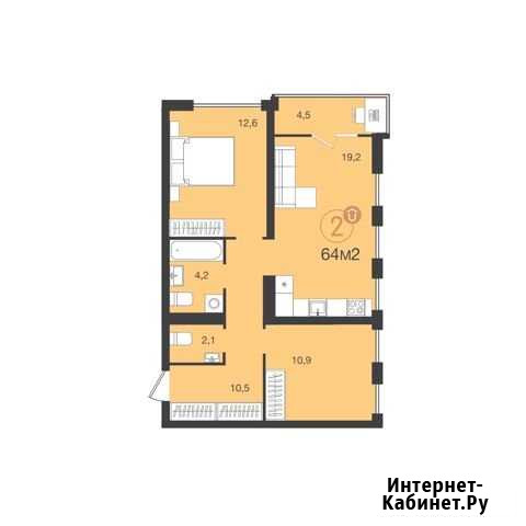 2-комнатная квартира, 64 м², 6/7 эт. на продажу в Екатеринбурге Екатеринбург - изображение 1