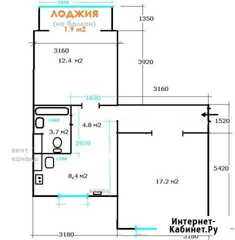 2-комнатная квартира, 55 м², 2/5 эт. на продажу в Армянске Армянск - изображение 1