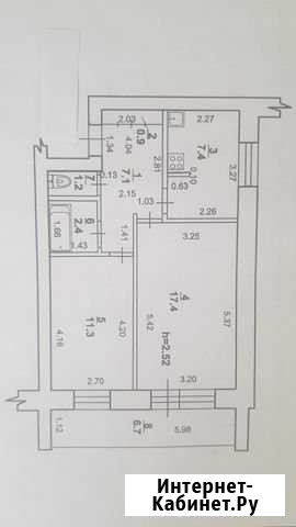 2-комнатная квартира, 51 м², 3/5 эт. на продажу в Стерлитамаке Стерлитамак - изображение 1