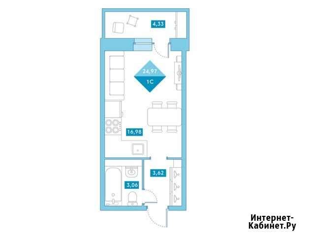 Квартира-студия, 25 м², 4/15 эт. на продажу в Клине Клин - изображение 1