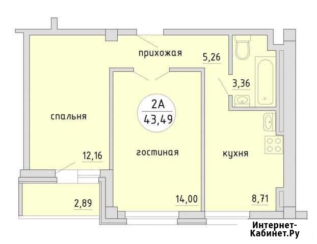 2-комнатная квартира, 44.9 м², 7/12 эт. на продажу в Новосибирске Новосибирск - изображение 1