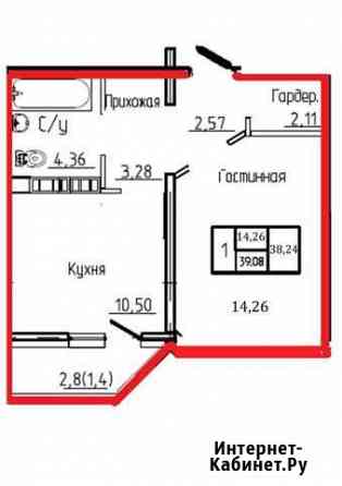 1-комнатная квартира, 38.2 м², 1/17 эт. на продажу в Оренбурге Оренбург