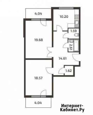 2-комнатная квартира, 72.9 м², 1/3 эт. на продажу в Токсово Токсово