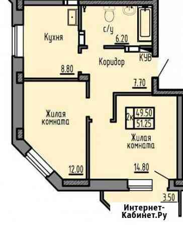 2-комнатная квартира, 51.1 м², 10/16 эт. на продажу в Чите Чита