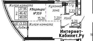 2-комнатная квартира, 49.8 м², 9/31 эт. на продажу в Ростове-на-Дону Ростов-на-Дону - изображение 1