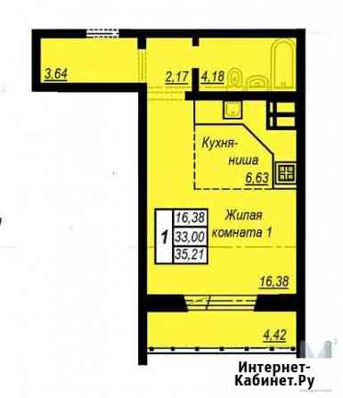 Квартира-студия, 35 м², 12/20 эт. на продажу в Челябинске Челябинск