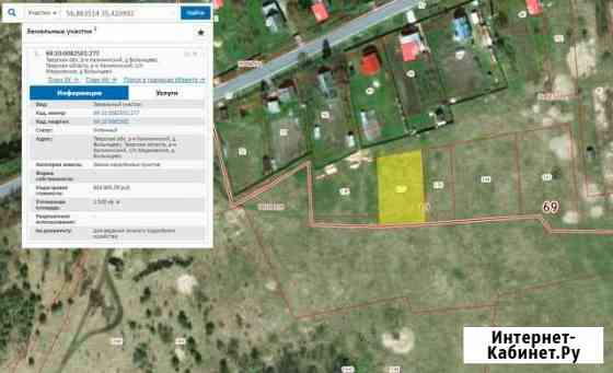 Участок ИЖС 15 сот. на продажу в Твери Тверь