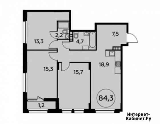 3-комнатная квартира, 84.3 м², 8/16 эт. на продажу в Коммунарке Коммунарка